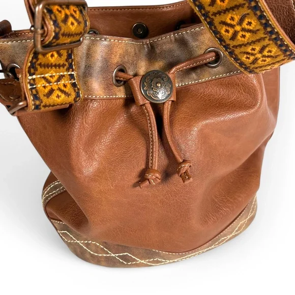 Blazin Roxx Concealed Carry Bucket Bag Ivy Copper Shoulder Purse NWOT Western - Picture 3 of 13